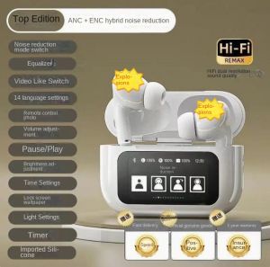 A9pro Bluetooth Headset Huaqiangbei Smart Touch Screen ANC Noise Reduction In-Ear Wireless Headset A10PRO