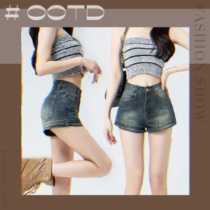 LKfashion ไอเท็มใหม่ มาแรง กางเกงยีนส์ขาสั้น สไตล์เกาหลี งานดี งานปัง ดีเทลเก๋เกินต้านมาก สาวๆต้องลอง แมทชืได้ทุกสไตล์ ใครใส่ก็รอดดด ลองเลย