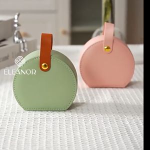 Hộp đựng trang sức da cao cấp Eleanor Accessories nhiều ngăn nút bấm phụ kiện trang sức 8619