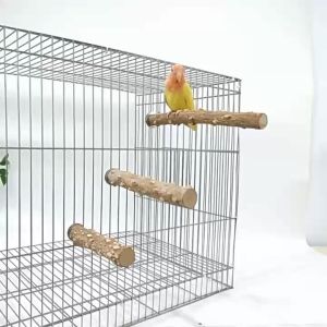 Natural Prickly Ash Wooden Bird Standing Pole Cage Grinding Trimming Claw Beak