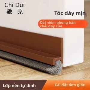1PC 100CM Tự Dán Đáy Cửa Cói Dây Cách Âm Chống Côn Trùng Bàn Chải Cói Dây Cho Chặn Cửa