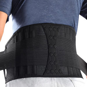 Lumbar Support Belt Lower Back Brace for Lifting Herniated Disc Sciatica Pain ReliefBreathable Lumbar Brace for Men & Women