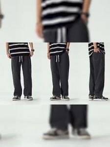 กางเกงยีนส์ผู้ชาย Jeans ผ้าฝ้ายบริสุทธิ์ กางเกงลำลองผ้ายีนส์มีเข็มขัดยืดหยุ่น สำหรับทุกฤดูกาล