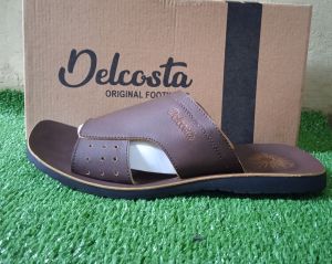 Sandal pria kulit Delcosta full kulit sampai alas