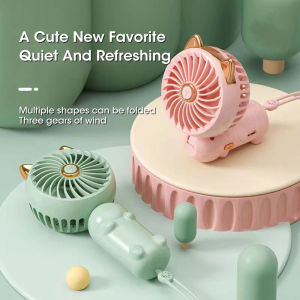 Mini Fan Rechargeable USB Portable Electric Handheld Fan Powerful Wind Speed Desktop Cooling Small Fan
