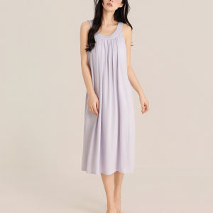 Elegant Sleeveless Padded Sleep Dress Cami Lenzing Modal
