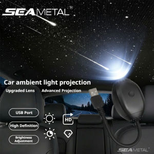 Xách tay USB Máy chiếu sao ánh sáng mui xe đêm đầy sao đèn 360 ° xoay thiên hà chiếu Plug & Play cho nhà xe cắm trại