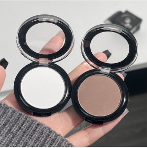 Dorisna Matte Cement Brown Nose Shadow High Bright White Highlighter Facial Contouring Press Powder Monochrome 3D Makeup Contour Palette