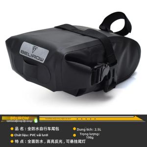 VXM | Túi Yên Xe Đạp Chống Nước 12L - Túi Đựng Đồ Dưới Yên Xe Chống Mưa Dành Cho Xe Đạp Leo Núi Xe Đạp Đường Trường Đi Làm Đi Phượt Túi Xe Đạp PU