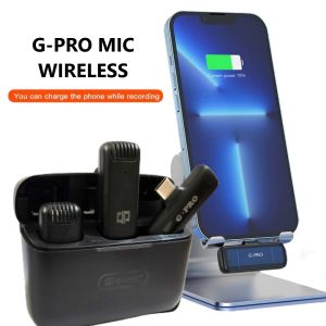 Dual Mic Microphone Nirkabel Wireless Lavalier HS9 With Charger Clip On Type C