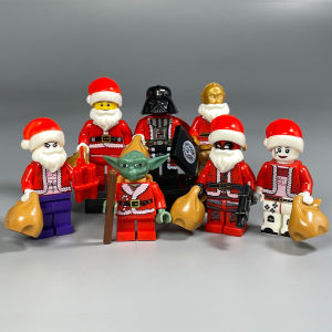 MOC Small Particle Building Blocks Santa Claus Old Lady Yoda Little Clown Christmas Series PG970-977 Đồ Chơi Mô Hình Cho Trẻ Em