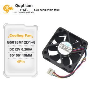 Quạt Làm Mát Âm Thanh Xe Hơi DC12V 0.200A G5015M12D1+6 50x50x15mm 4 Chân Với Chiều Dài Cáp 9.5cm Dùng Cho Ứng Dụng Quạt Case