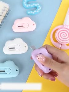 COD]Pisau Pemotong Mini Bentuk Awan Pisau Seni Lucu Perlengkapan sekolah [Bestella