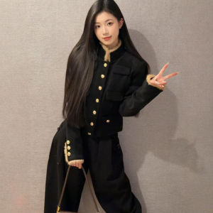 CHANGTONG | Stylish Elegant Soft Beauty Unique Black Jacket