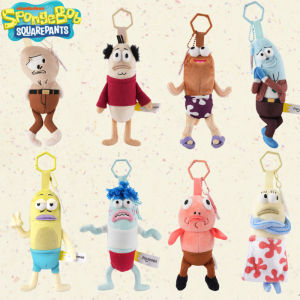 Official Authentic Spongebob Square Pants Plush Toys Keychain Bikini Bottom Buddies Funny Plush Bag Pendant Blind Cartoon Gifts