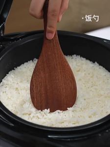 COOKER KING | Antibacterial Non-Stick Heat-Resistant Wooden Rice Spoon