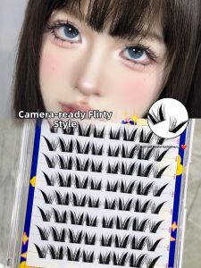 MENGJIESHANGPIN | Adhesive-Free Cute Thick Natural Fake Eyelashes