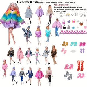 47pcs Doll Clothes and Accessories for 30cm Doll Accessories Collection