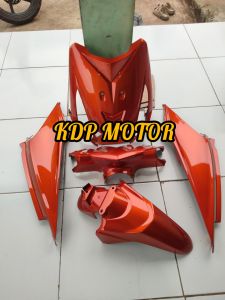 full halus beat karbu Oren candy cover full body halus motor Honda beat karbu Oren candy