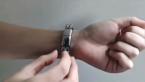 unk 2024 Mens double-layer Cuban titanium steel bracelet advanced sense bracelet male fashion in personality niche design with accessories streetBracelets