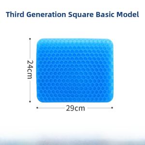 New Home Gel Ice Pad Cool Seat Cushion Car Chair Pad Breathable Summer Student Honeycomb Cooling Mat Portable Fan Accessories