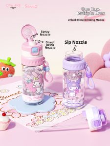 VRIUKNT | Transparent Plastic Straw Cup for Students
