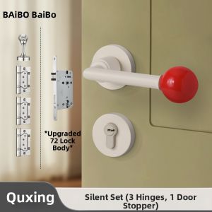 BAIBO | Quiet Magnetic French Style Colored Childrens Bedroom Door Lock