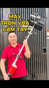 Máy trộn đảo vữa cầm tay chạy điện Kenzteck 1 công suất lớn 4980W có 6 cấp chỉnh tốc dài 1m4 - Hàng loại 1 giá rẻ - Điện máy Việt Nhật