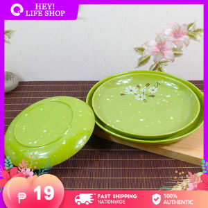 6inch Melamine Household Green Flower Bowl Drop Proof Bowl Thickened Break-resistant Tableware and Anti-scald  Noodle Bowl Safe for Kids Use