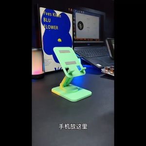 Cell Phone Stand, Wireless Charging, 5V/2A Input, 10W Output, 360° Rotation, 2 Port USB Port, 3 in 1 Charging Cable Management, Thin and Lightweight