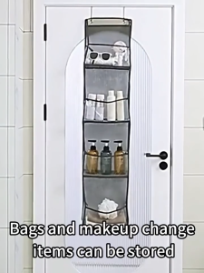 4/6 Layers Mash Fabric Storage Hanging Bag Multi functional Household Closet Wardrobe Storage Holder
