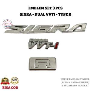 Emblem Sigra Type R Harga Sudah Set 3PCS