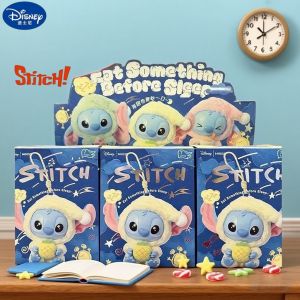 New Disney Stitch Eat Something Before Sleep Series Vinyl Blind Box Bag plush Pendant Cute Doll Mystery Box Toy Adult Gift