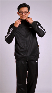 NORTHRE One set Sportswear Crossguild Black Two Strips Long Pants NTbasic