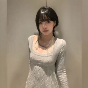 CHANGTONG | Gentle Style Knitted Lace Set