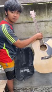 Tas Gitar Akustik Elektrik Merk Yamaha Jumbo Murah Anti Air