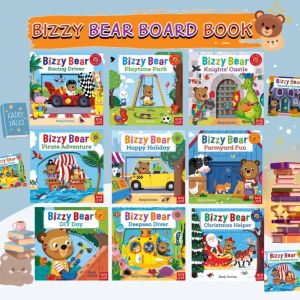 หนังสือป๊อปอัพบอร์ดบุ๊คนิทานสำหรับเด็ก ฝึกภาษาอังกฤษ มีให้เลือกถึง 17 ชุด 🐼 Bizzy Bear FairyTale Story Board Book