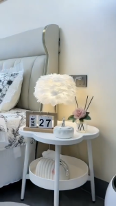 Creative Sofa Side Table Nordic Coffee Table Double Layer Corner Tea Table Bedside Table Living Room