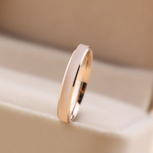 Original Japanese Luxe Lightweight Titanium Steel Couples Ring Rose Gold