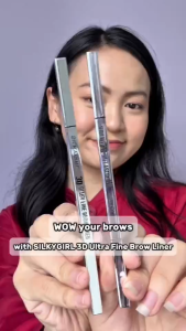 SILKYGIRL Cosmetic 3D Ultra Fine Brow Liner ( 01 Soft Brown ) ( 02 Mocha Brown ) - GE0263