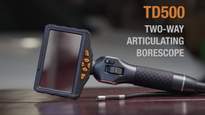 TESLONG TD500 6.5MM Articulating Borescope 1080P 5 Inch IPS Two Way 360° Steering Endoscope Video Inspection Camera with WIFI