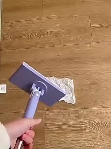 Chổi Lau Sàn Tự Động Kẹp Chặt Với Khăn Lau Không Dệt Thay Thế Được Khăn Lau Sợi Nhỏ Khăn Lau Ướt Khăn Lau Cửa Sổ Chổi Lau Phẳng Dùng Một Lần