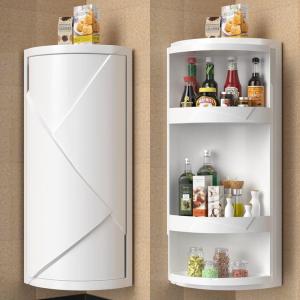 ZIYINGCHA | Rotating Kitchen Dedicated Wall-Mounted Corner Spice Rack
