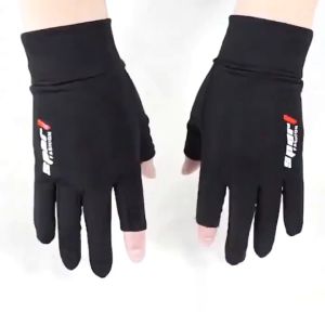 Găng Tay Hở Ngón Chống Trượt Khi Lái Xe Chống Tia UV Vải Lạnh