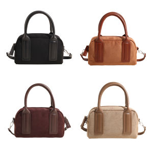 Phụ Nữ Da Lộn Túi boston Dây đeo điều chỉnh được Túi đeo chéo Với Đa-Túi Dây Kéo Satchel Túi Cho du lịch làm việc