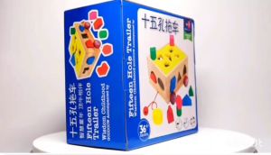 กล่องไม้หยอดบล็อกรูปทรง ของเล่นเสริมพัฒนาการ