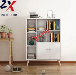 Kệ sách kệ để đồ đa năng bằng gỗ phong cách hiện đại cho phòng khách 2X Decor- 2X115