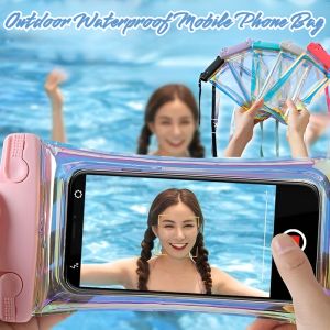 【Touch Screen To Take Photos】Waterproof Phone Bag Swimming Drift Diving Mobile Phone Cover Case Universal Models 【Fast Delivery】