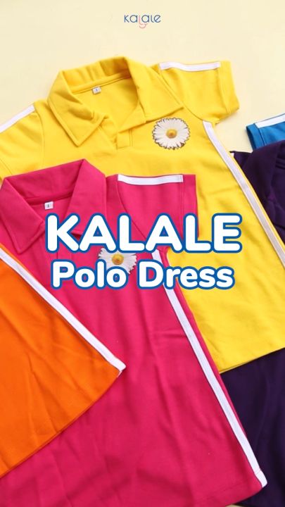 Kalale - Polo Dress Short Sleeved Dress Anak Perempuan Lengan Pendek Usia 1-3 Tahun