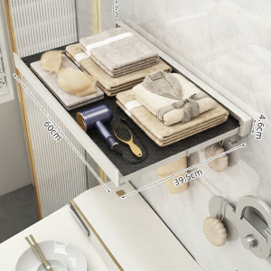 youqin | Invisible Foldable Bathroom Towel Rack Space-Saving